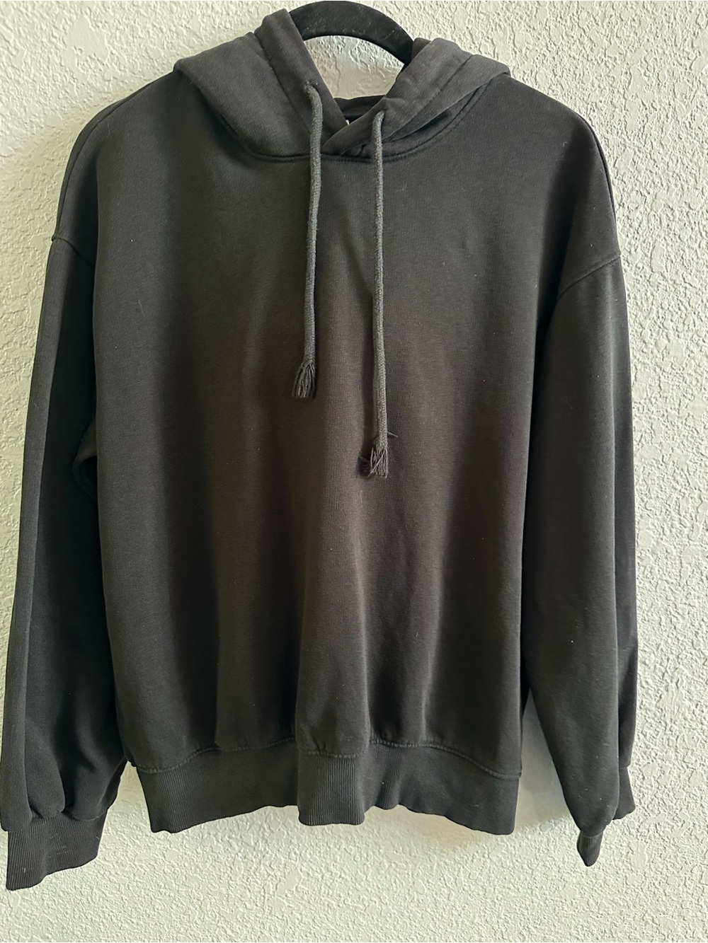 H&M Black Oversized Pullover Hoodie Size XS